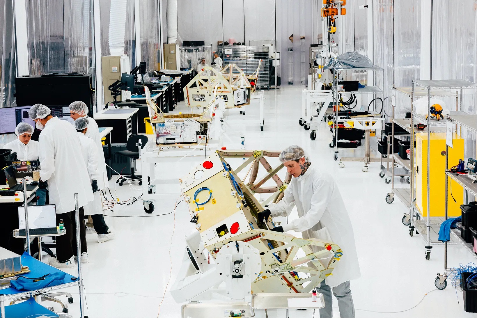 Apex employees working